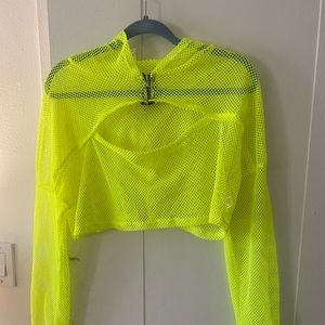 IHEARTRAVES NEON MESH COVERUP